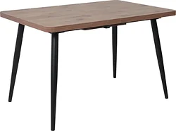 Кухонный стол Мамадома Borg radial-120 раздвижной 120-160х80 (дуб веллингтон/черный)