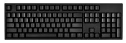 WASD Keyboards V2 104-Key Custom Mechanical Keyboard Cherry MX black black USB