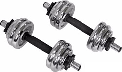 Pro fitness Chrome Dumbbell Set - 15kg