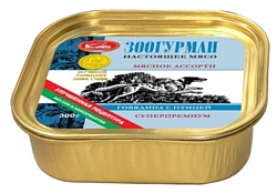 Зоогурман Мясное ассорти для собак Говядина с птицей (0.300 кг) 24 шт.