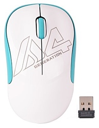 A4Tech Wireless Mouse G3-300N White-Blue USB