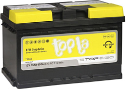 Автомобильный аккумулятор Topla EFB Stop&Go R+ (65Ah)