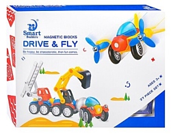 Smart Builders Magnetic Blocks 391 Drive & Fly