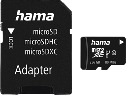 Hama 00124173 microSDXC 256GB (с адаптером)