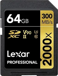 Карта памяти Lexar Professional 2000x SDXC LSD2000064G-BNNNG 64GB Карта памяти Lexar Professional 2000x SDXC LSD2000064G-BNNNG 64GB