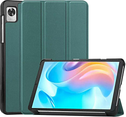 Чехол для планшета JFK Smart Case для Realme Pad Mini (темно-зеленый)