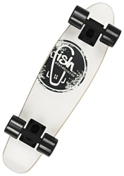 Fish Skateboards Wood White Logo