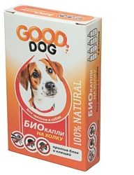Good Dog БИО капли для щенков и собак от блох и клещей 2мл