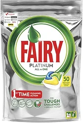 Таблетки для посудомоечных машин Fairy Platinum Lemon All in 1 (50 tabs