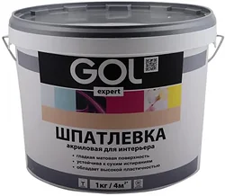 Шпатлевка GOL Expert интерьерная (4.5 кг) Шпатлевка GOL Expert интерьерная (4.5 кг)
