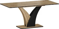 Кухонный стол Signal VENTO раскладной 120 (дуб артизан/черный)
