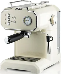 Рожковая кофеварка RAF R.104 (белый)