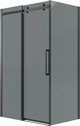 Душевой уголок Grossman Classic 130x80x195 120.K33.04.1380.21.10 (черный матовый/тонированное стекло)