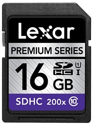 Lexar Premium 200x SDHC UHS Class 1 16GB