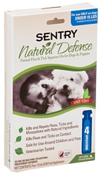 SENTRY Natural Defense капли от блох и клещей для собак до 7 кг