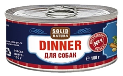 Solid Natura (0.1 кг) 1 шт. Dinner для собак - Печень