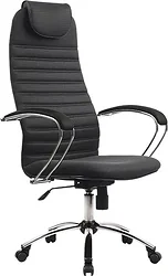 Кресло Metta BK-10 CH (пластиковые ролики, темно-серый)