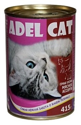 Adel Cat (0.415 кг) 1 шт. Сочные кусочки Мясное ассорти
