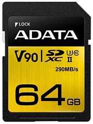 ADATA Premier ONE SDXC UHS-II U3 Class 10 64GB