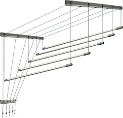 Сушилка для белья Comfort Alumin Group Потолочная 5 прутьев Silver Star 280 см (алюминий)