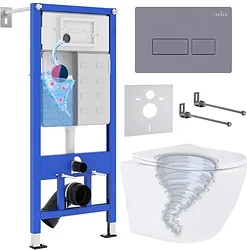 Унитаз Roxen Antares Tornado в комплекте с инсталляцией StounFix Dual Fresh 6 в 1 968330 (кнопка: серый бетон) Унитаз Roxen Antares Tornado в комплекте с инсталляцией StounFix Dual Fresh 6 в 1 968330 (кнопка: серый бетон)