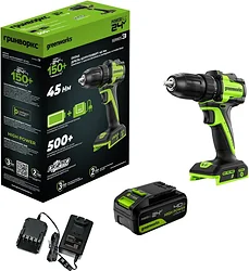 Дрель-шуруповерт Greenworks DD345 3708307CUB