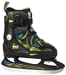 Fila Skates X-One Ice Black/Yellow/Blue (2016, детские)