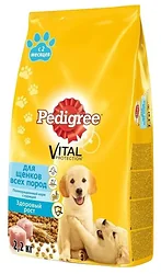 Pedigree (2.2 кг) Для щенков всех пород с 2 месяцев полнорационный корм с курицей