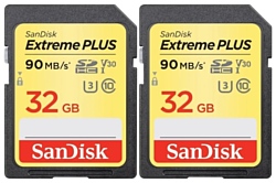 SanDisk Extreme Plus SDHC SDSDXWF-032G-GNCI2 2x32GB