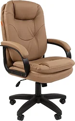 Кресло CHAIRMAN 668LT N (черный пластик/экопремиум бежевый)