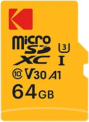 Карта памяти Kodak Ultra Performance microSDXC 64GB EKMSDM64GXC10HPRK (с адаптером)