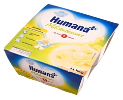 Humana с бананом, 4x100 г