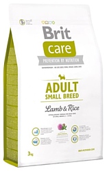 Brit (3 кг) Care Adult Small Breed Lamb & Rice