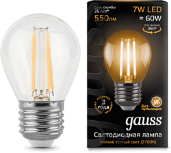 Gauss LED Filament Globe 7W 2700K E27 105802107