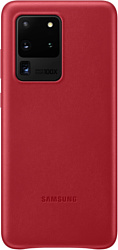 Samsung Leather Cover для Samsung Galaxy S20 Ultra (красный)