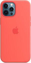 Apple MagSafe Silicone Case для iPhone 12 Pro Max (розовый цитрус)