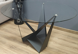 Федельта Мебель Scorpio Round 150x150 (стекло/черный)