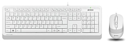 Набор клавиатуры и мыши A4Tech F1010 White-Grey USB