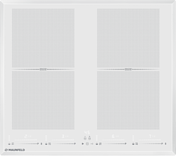 Электрическая варочная панель MAUNFELD CVI594SF2WH LUX