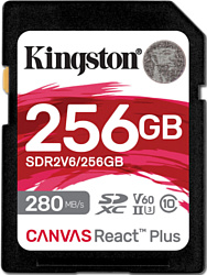 Карта памяти Kingston Canvas React Plus V60 SDXC 256GB