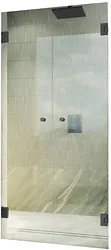 Душевая дверь MaybahGlass 195x141 MGD-465-6 (прозрачное стекло/черный)