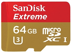 Sandisk Extreme microSDXC Class 10 UHS Class 3 90MB/s 64GB