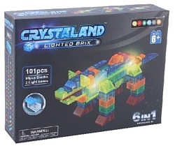 Crystaland Lighted Brix 86899 Динозавр 6 в 1