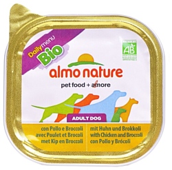 Almo Nature DailyMenu Bio Pate Adult Dog Chicken and Brocolli (0.3 кг) 1 шт.