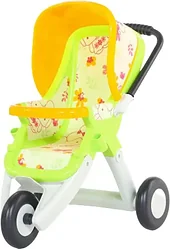 Полесье прогулочная 3-х колесная №2 48141 (белый/зеленый/оранжевый)