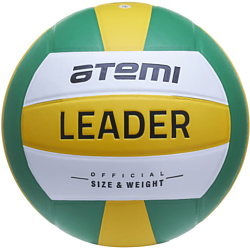 Atemi Leader PVC (5 размер, желтый/белый/зеленый)