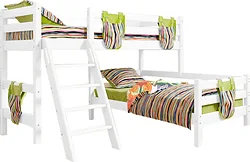 Кровать Мебельград Соня вариант 8 (массив сосны белый)