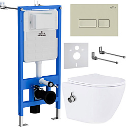 Унитаз Roxen Antares Bidet в комплекте с инсталляцией StounFix Slim 6 в 1 966690 (кнопка: бежевый) Унитаз Roxen Antares Bidet в комплекте с инсталляцией StounFix Slim 6 в 1 966690 (кнопка: бежевый)