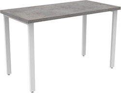 Стол для работы TMB Loft Дарен разборный 1200х600 36 мм (бетон чикаго светло-серый/белый)