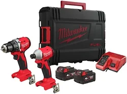 Дрель-шуруповерт Milwaukee M18 BLDDRC-0C + шуруповерт M18 BLIDRC-0 4933492836 Дрель-шуруповерт Milwaukee M18 BLDDRC-0C + шуруповерт M18 BLIDRC-0 4933492836